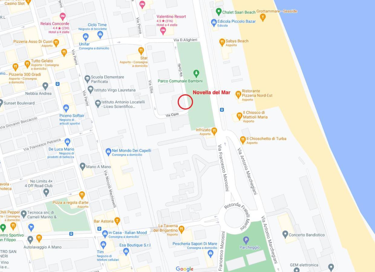 הוילה גרוטמארה Novella Del Mar Prima Fila Dal Mare מראה חיצוני תמונה